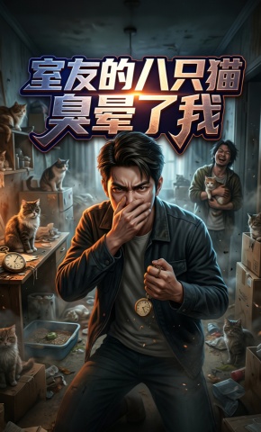 短剧《室友的八只猫臭晕了我》海报