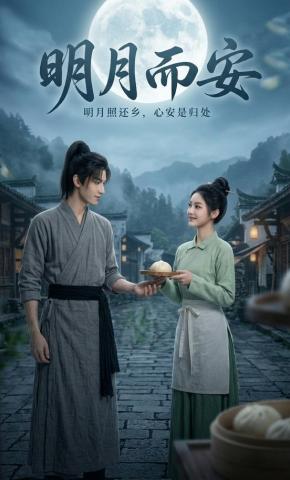 短剧《明月而安》海报