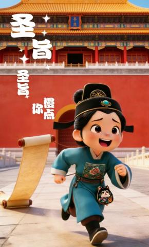 短剧《圣旨圣旨你慢点》海报