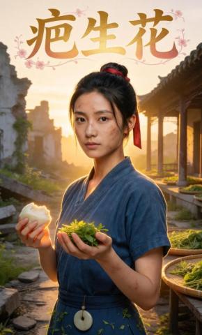 短剧《疤生花》海报