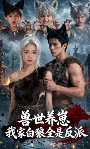 短剧《兽世养崽：我家白狼全是反派》海报