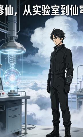 短剧《修仙，从实验室到仙穹》海报