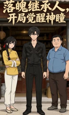 短剧《落魄继承人，开局觉醒神瞳》海报