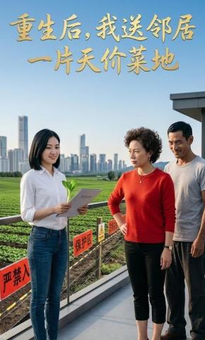 短剧《重生后，我送邻居一片天价菜地》海报