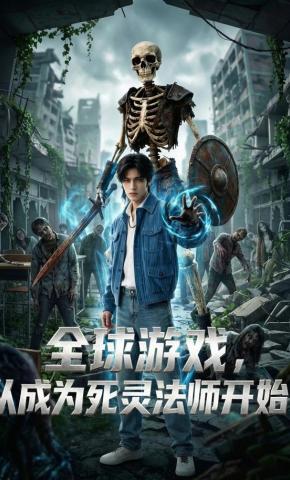 短剧《全球游戏，从成为死灵法师开始》海报