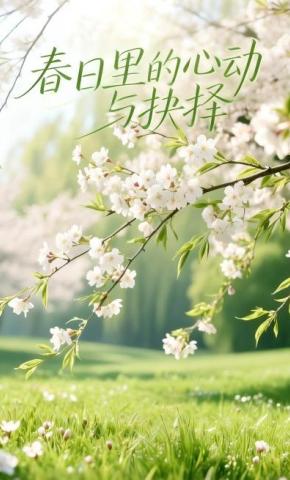 短剧《春日里的心动与抉择》海报