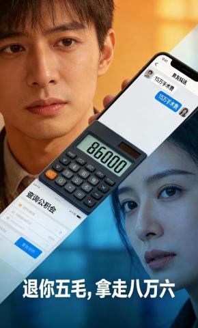 短剧《退你五毛，拿走八万六》海报