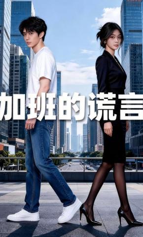 短剧《加班的谎言》海报