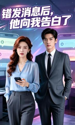 短剧《错发消息后，他向我告白了》海报