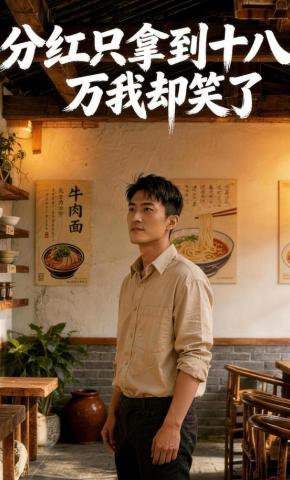 短剧《分红只拿到十八万，我却笑了》海报