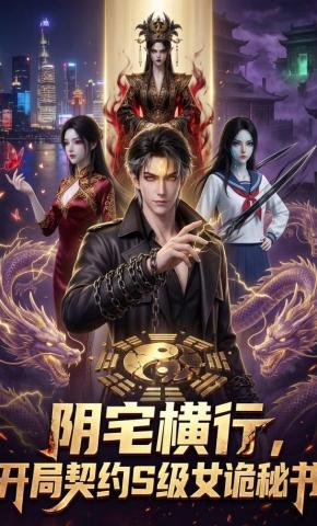 短剧《阴宅横行，开局契约S级女诡秘书》海报