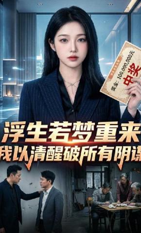 短剧《浮生若梦重来，我以清醒破所有阴谋》海报