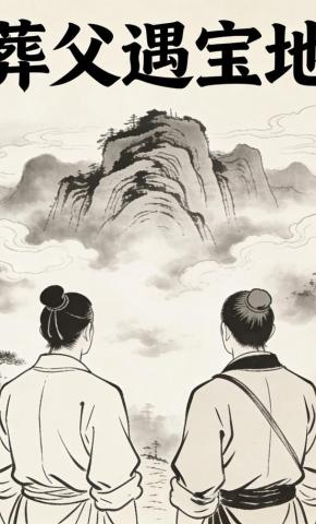 短剧《葬父遇宝地》海报