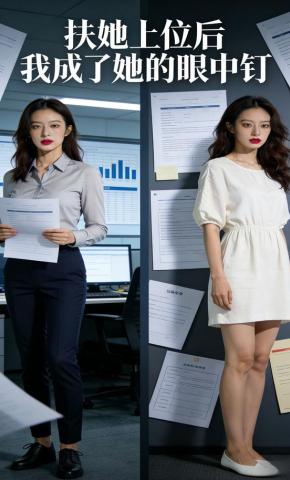 短剧《扶她上位后，我成了她的眼中钉》海报