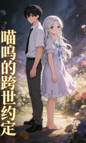 短剧《喵呜的跨世约定》海报