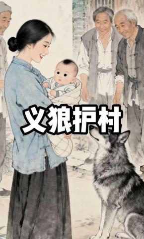 短剧《义狼护村》海报