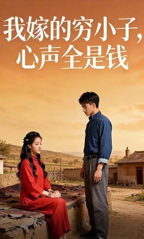 短剧《我嫁的穷小子，心声全是钱》海报