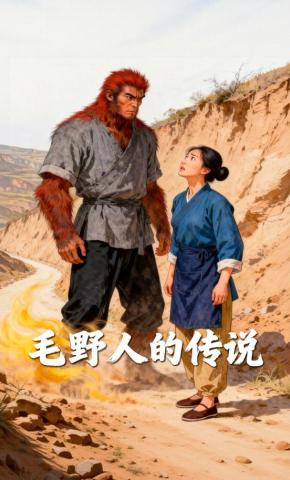 短剧《毛野人的传说》海报