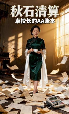 短剧《秋石清算：卓校长的AA账本》海报
