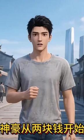 短剧《神豪从两块钱开始》海报