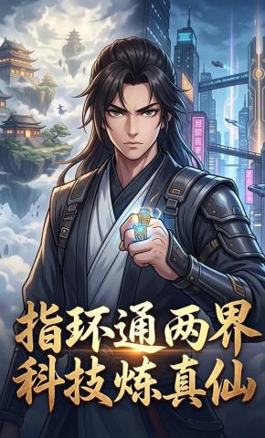 短剧《指环通两界，科技炼真仙》海报