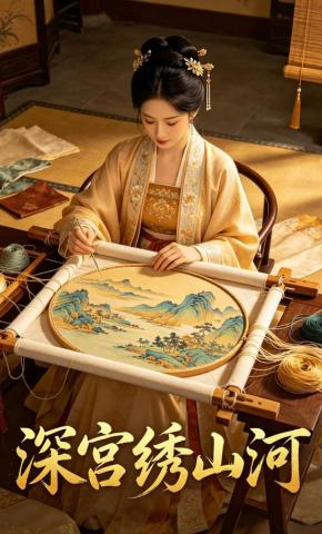 短剧《深宫绣山河》海报