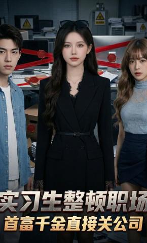 短剧《实习生整顿职场：首富千金直接关公司》海报