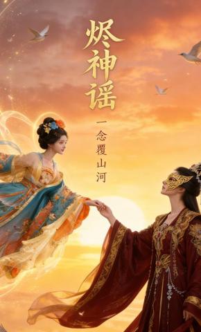 短剧《烬神谣，一念覆山河》海报