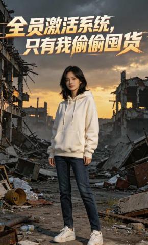 短剧《全员激活系统，只有我偷偷囤货》海报