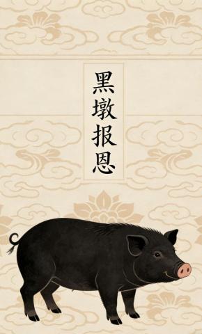 短剧《黑墩报恩》海报