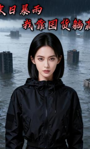 短剧《末日暴雨，我靠囤货躺赢》海报