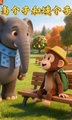 短剧《高个子和矮个子》海报