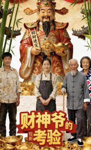 短剧《财神爷的考验》海报