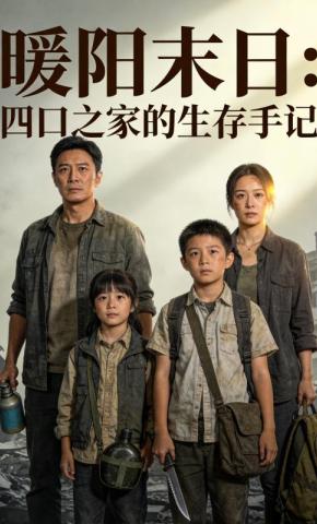 短剧《暖阳末日：四口之家的生存手记》海报