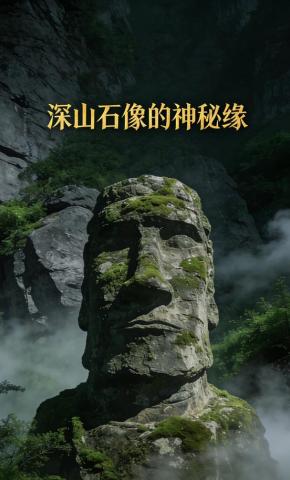 短剧《深山石像的神秘缘》海报