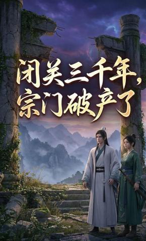 短剧《闭关三千年，宗门破产了》海报