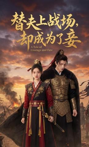 短剧《替夫上战场，却成为了妾》海报