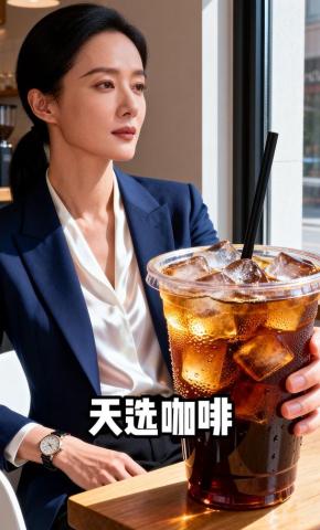 短剧《天选咖啡》海报