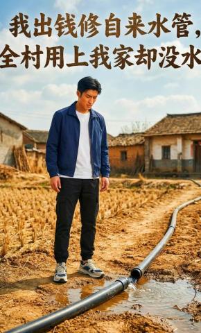 短剧《我出钱修自来水管，全村用上我家却没水》海报