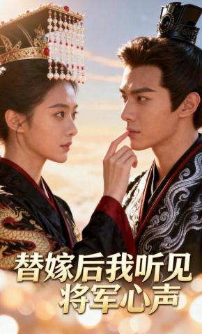 短剧《替嫁后我听见将军心声》海报