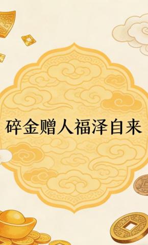 短剧《碎金赠人福泽自来》海报