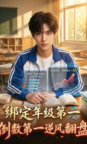 短剧《绑定年级第一，倒数第一逆风翻盘》海报
