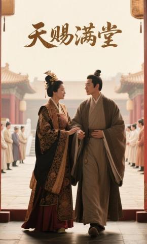 短剧《天赐满堂》海报