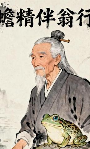 短剧《蟾精伴翁行》海报