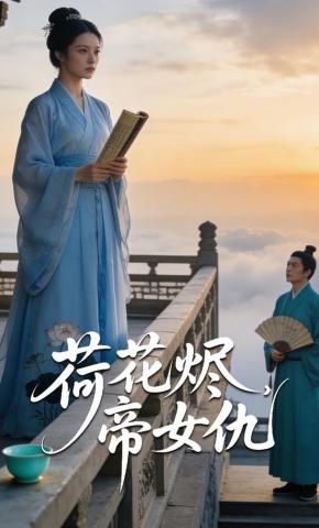 短剧《荷花烬，帝女仇》海报