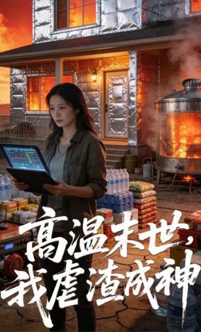 短剧《高温末世，我虐渣成神》海报