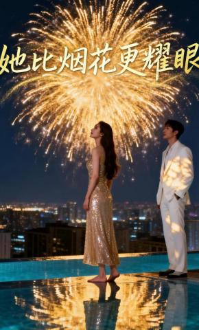 短剧《她比烟花更耀眼》海报