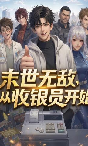 短剧《末世无敌，从收银员开始》海报