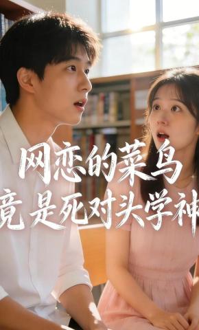 短剧《网恋的菜鸟竟是死对头学神》海报