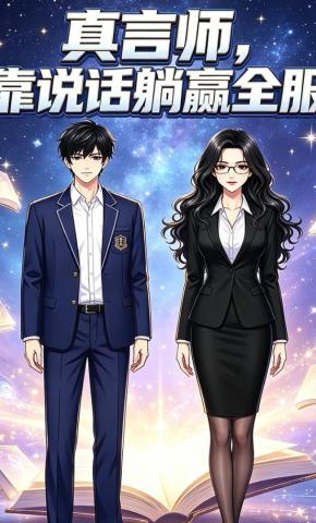 短剧《真言师，靠说话躺赢全服》海报